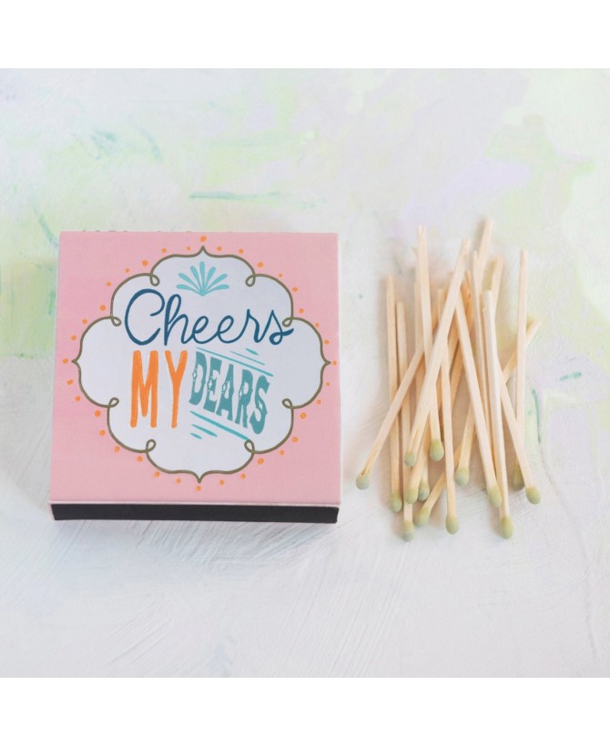 Safety Matches in Matchbox – "Cheers My Dears"