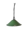 Distressed Green Found Metal Pendant Lamp with 6' Chain & Cord