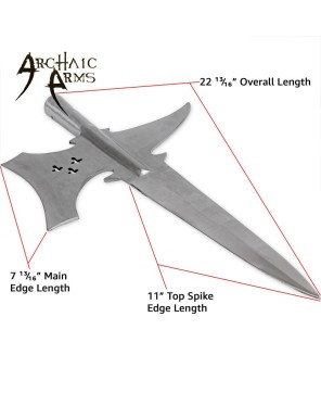 Coup De Grâce Medieval Halberd – Hand-Forged Templar Spearhead Replica