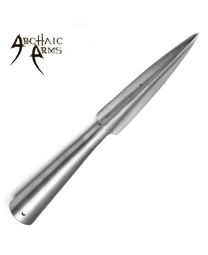 Medieval Functional Hengist Spear Head – Polished Steel, Battle-Ready