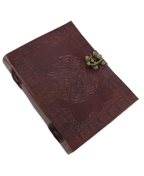 Warrior’s Celtic Shield Knot Journal – Handmade Leather Diary