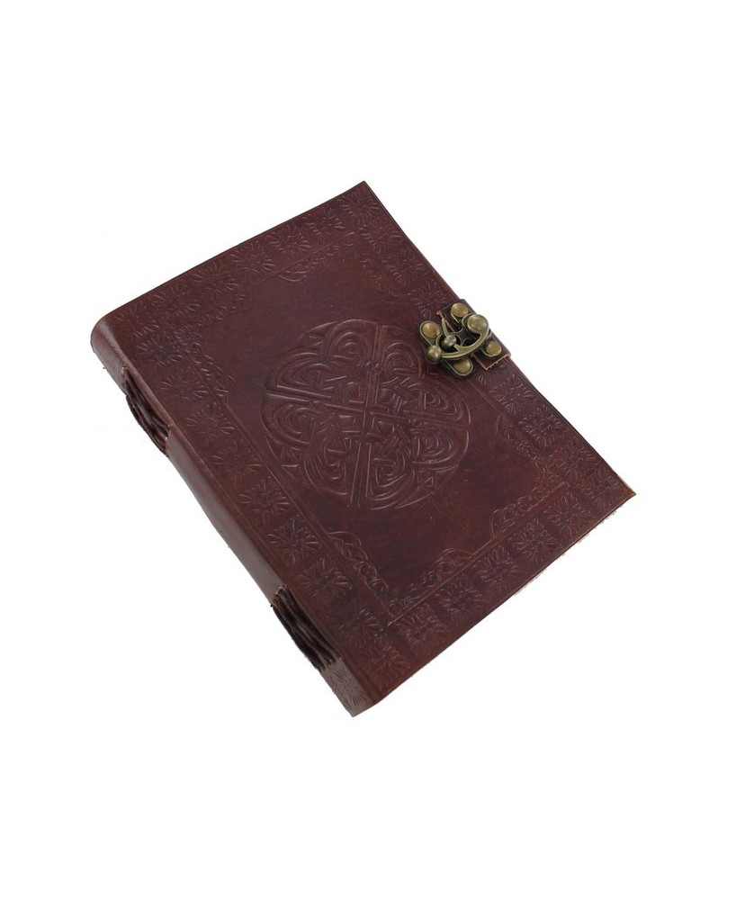 Warrior’s Celtic Shield Knot Journal – Handmade Leather Diary