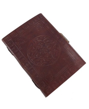 Warrior’s Celtic Shield Knot Journal – Handmade Leather Diary