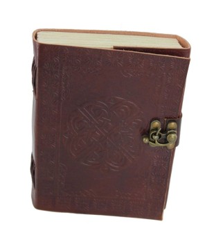 Warrior’s Celtic Shield Knot Journal – Handmade Leather Diary