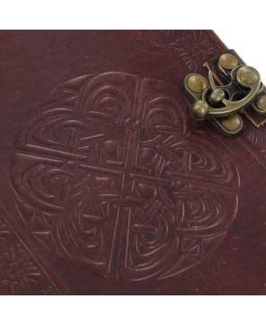 Warrior’s Celtic Shield Knot Journal – Handmade Leather Diary