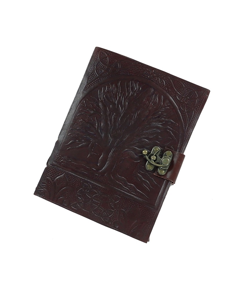 Sacred Tree of Life Leather Journal – Handmade Celtic Writing Diary