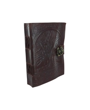 Sacred Tree of Life Leather Journal – Handmade Celtic Writing Diary