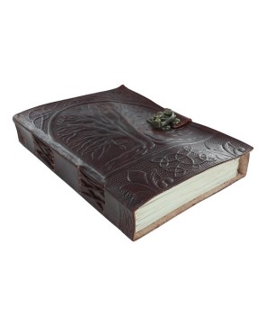 Sacred Tree of Life Leather Journal – Handmade Celtic Writing Diary