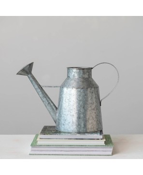 8-Quart Galvanized Metal Watering Can – Rustic Farmhouse Garden Tool