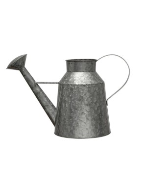 8-Quart Galvanized Metal Watering Can – Rustic Farmhouse Garden Tool