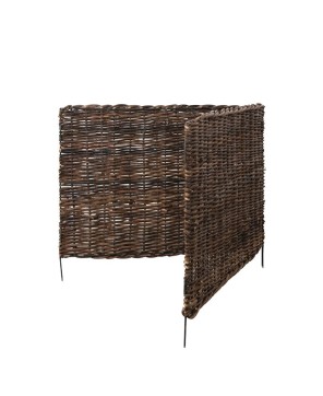 Hand-Woven Vine & Wire Folding Garden Fence – Rustic & Functional