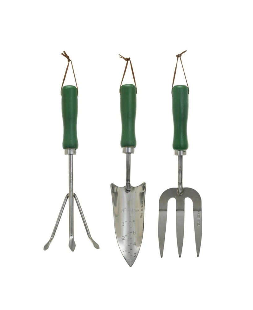 Stainless Steel Garden Tool Set – Trowel, Fork & Cultivator