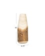 Natural Paulownia Wood Vase with Live Edge – Boho Home Accent