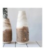 Natural Paulownia Wood Vase with Live Edge – Boho Home Accent