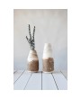 Natural Paulownia Wood Vase with Live Edge – Boho Home Accent
