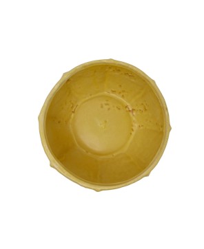 Stoneware Planter – Matte Yellow | Holds 6" Pot | Reactive Glaze