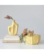 Stoneware Planter – Matte Yellow | Holds 6" Pot | Reactive Glaze