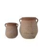 Terracotta Urn with Whitewash Finish | Decorative Home Accent