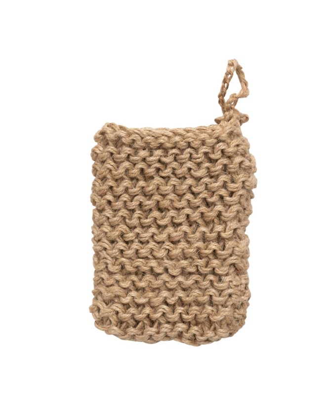 Jute Crocheted Body Scrubber & Soap Holder – Eco-Friendly & Handwoven