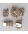 Jute Crocheted Body Scrubber & Soap Holder – Eco-Friendly & Handwoven