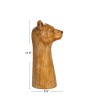 Hand-Painted Stoneware Bear Vase – Rustic Brown