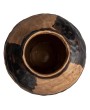 Hand-Painted Stoneware Vase – Black & Cream Reactive Glaze