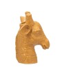 Stoneware Giraffe Head Vase – Mustard Matte Reactive Glaze