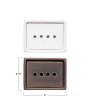 Stoneware Soap Dish with Removable Tray – Matte Finish, 2 Colors