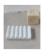 Carved White Marble Soap Dish – Elegant & Durable Bath Accessory
