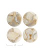 Natural Agate Coasters – Set of 4, Multicolor, Elegant & Durable