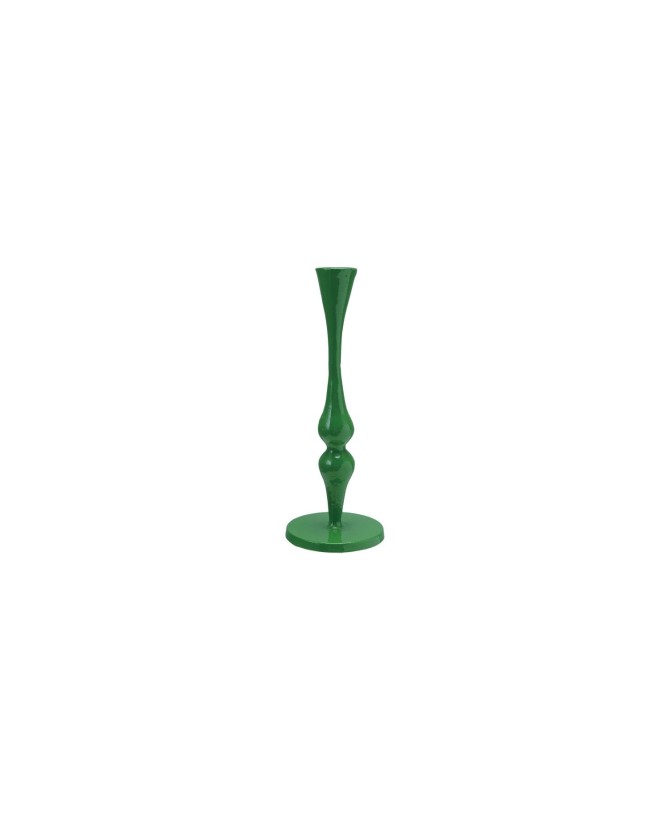 Green Cast Iron Taper Holder – Vintage-Inspired Candle Holder