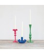 Green Cast Iron Taper Holder – Vintage-Inspired Candle Holder