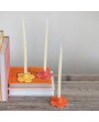 Stoneware Flower Shaped Taper Holder – Elegant Candle Holder