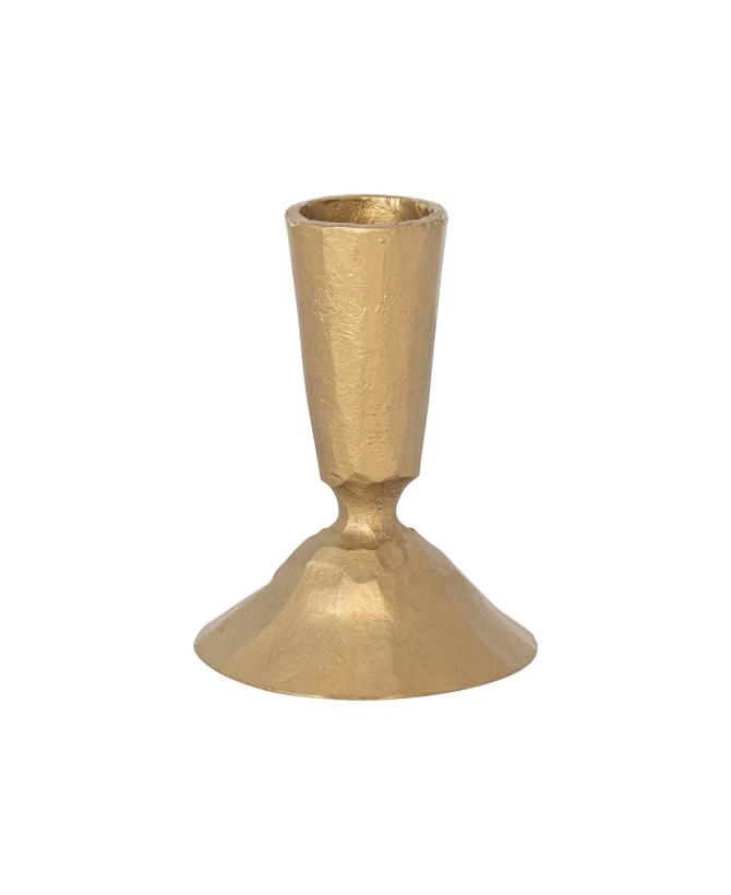 Hand-Forged Cast Iron Taper Holder – Antique Brass Vintage Decor