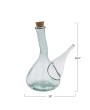 1 Quart Recycled Glass Wine Pitcher with Cork – Eco-Friendly & Elegant