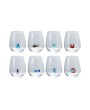 18 oz. Stemless Wine Glass with Hand-Blown Ocean Figure – 8 Styles