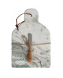 Marble Cheese Board with Canape Knife – Green Melange, Set of 2
