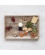 Mango Wood Charcuterie & Cheese Board with Etched Serving Guide