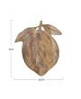 Mango Wood Lemon-Shaped Cheese Board with Laser-Etched Design