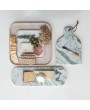 Mango Wood & Marble Serving Board Set – Elegant & Functional