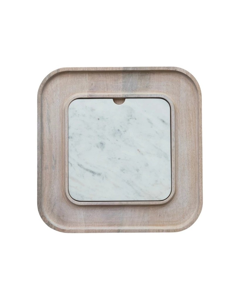 Mango Wood & Marble Serving Board Set – Elegant & Functional Mango Wood & Marble Serving Board Set – Elegant & Functional