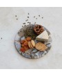 Multi-Color Agate Round Cheese/Serving Board – Unique & Elegant