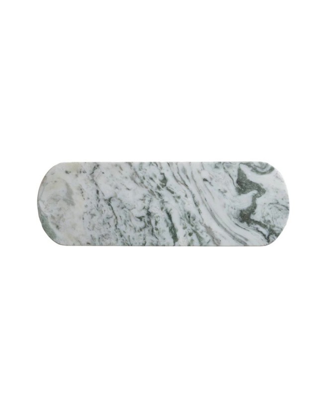 18" Oval Marble Cheese/Serving Board – Unique Green Mélange Design