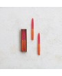 Fuchsia & Orange Ombre Twisted Taper Candles – Set of 2