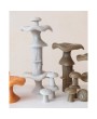 Whimsical Mushroom Shaped Candles – Grey, Set of 4 | Cozy Home Décor