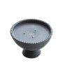 Hobnail Footed Bowl Candle – 3 Wick Unscented Teal Centerpiece