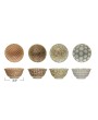 Stoneware Pinch Pot – Multi-Color, 4 Patterned Styles for Decor