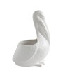 Elegant White Ceramic Pelican Planter – Coastal & Garden Décor