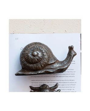 Cast Iron Snail – Rustic Home & Garden Decorative Accent