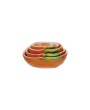 Hand-Painted Stoneware Clementine Measuring Cups – Set of 4